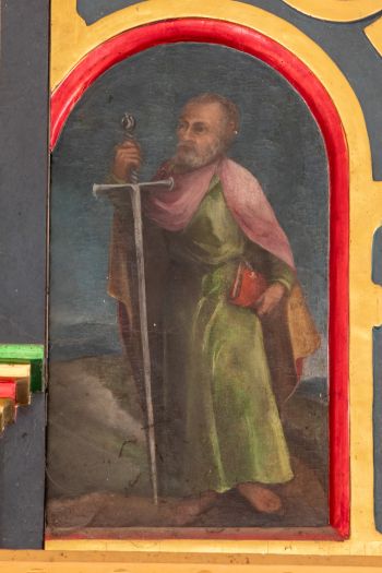 Obraz świętego Pawła w ołtarzu głównym