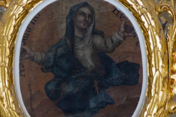 Obraz Wniebowzięcie Najświętszej Marii Panny - ze zwieńczenie ołtarza głównego