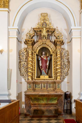 Ołtarz boczny z obrazem Matki Boskiej Karmiącej