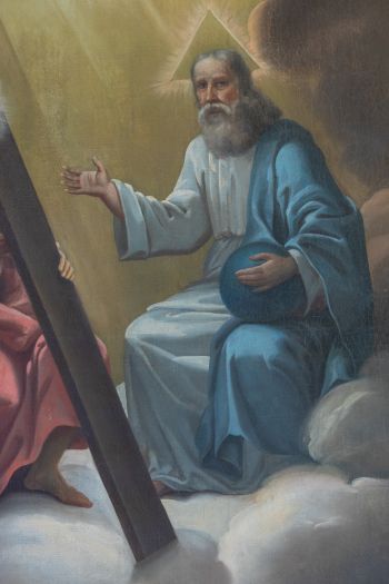 Obraz świętej Trójcy w ołtarzu bocznym