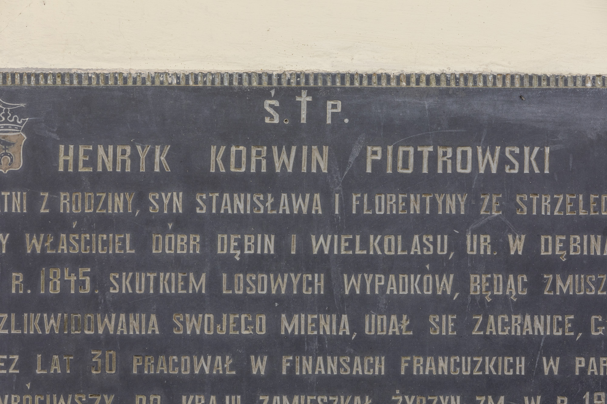 Tablica pamiątkowa Henryka Korwin-Piotrowskiego
