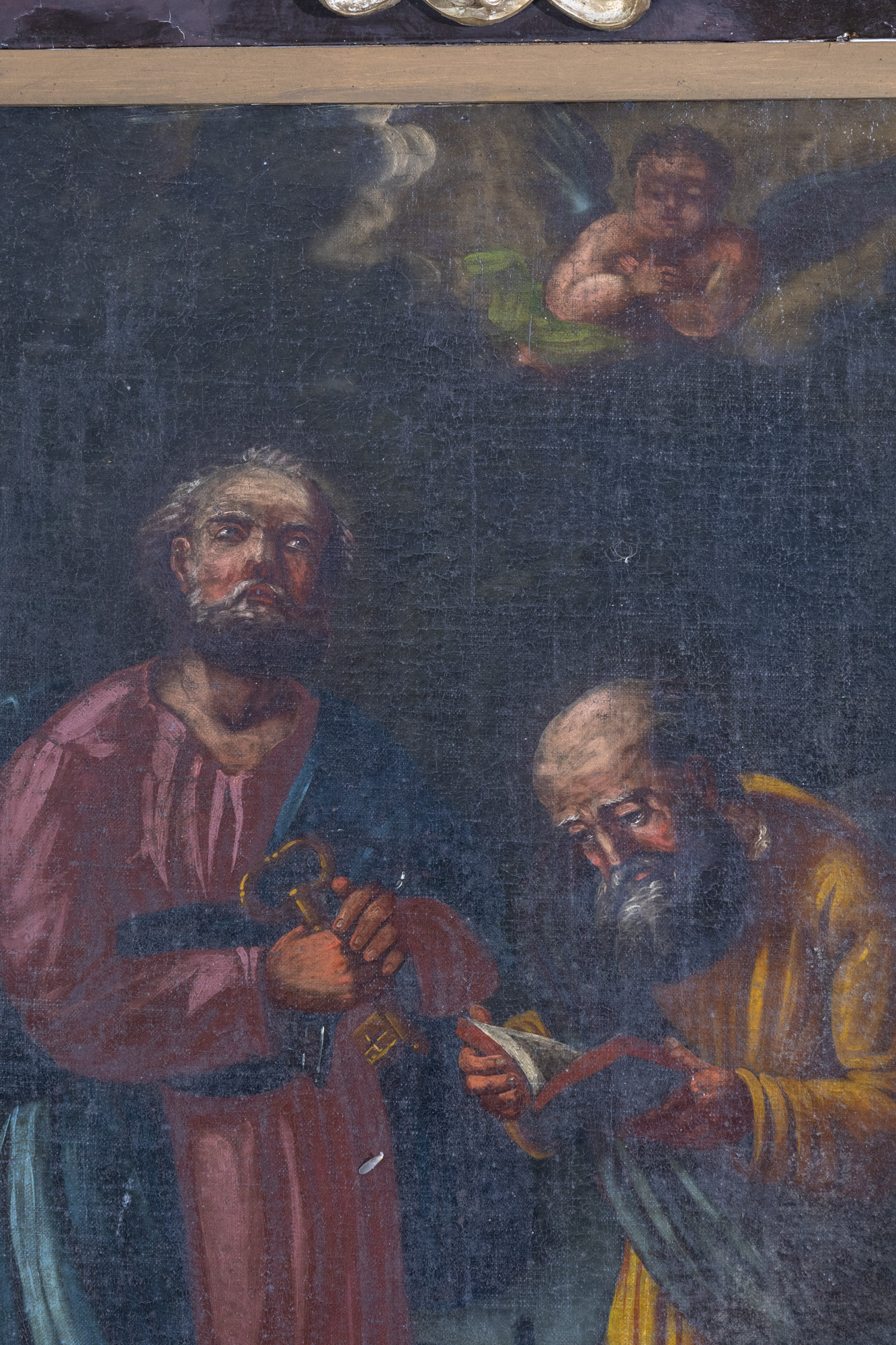 Obraz święty Piotr i Paweł w feretronie
