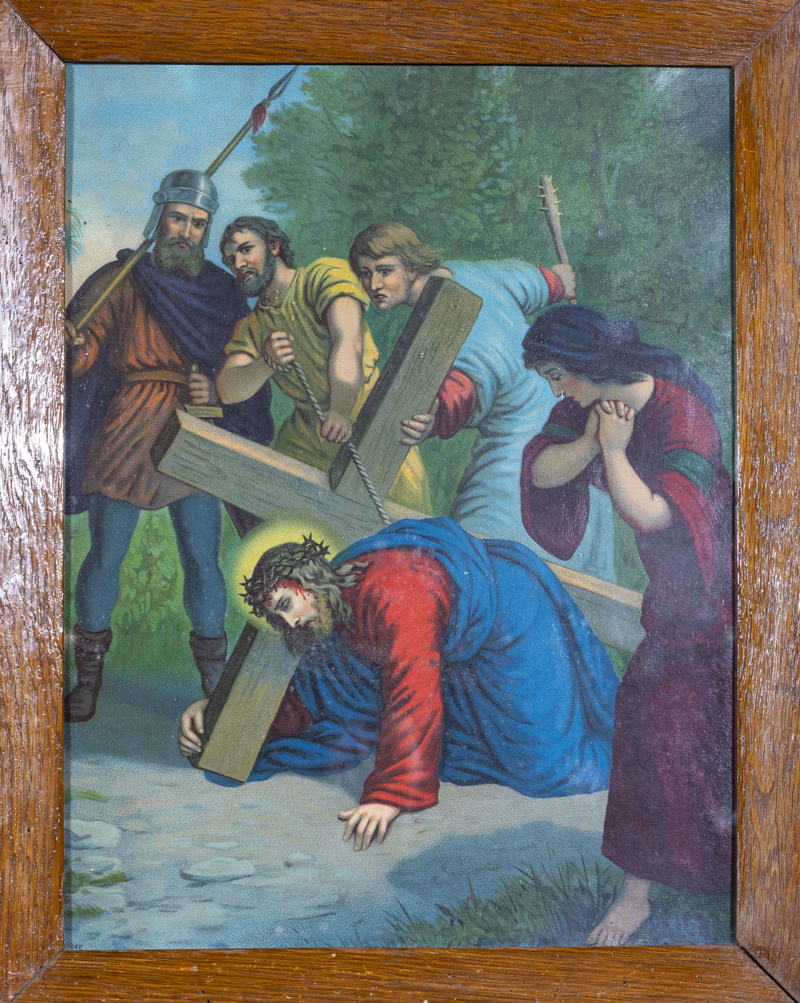 Stacja III Drogi Krzyżowej – Jezus pierwszy raz upada pod krzyżem